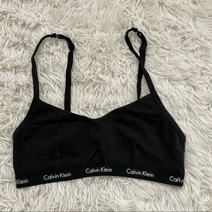Black Calvin Klein Keyhole Bralette